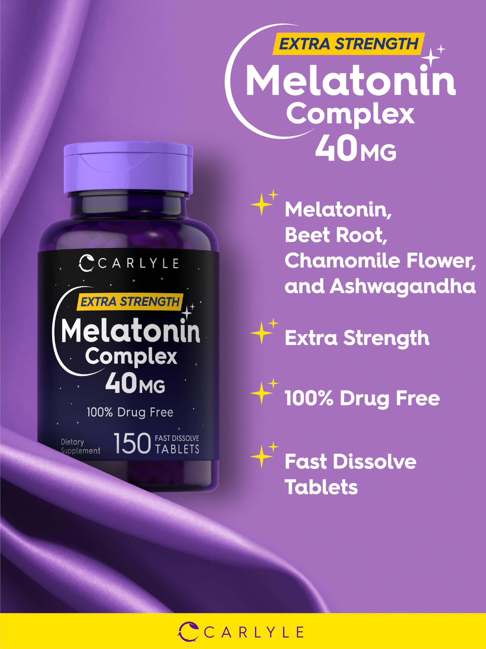Carlyle Melatonina 40mg apta para dietas sin gluten