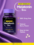 Empaque premium de Carlyle Melatonina 5 mg para una rutina nocturna elegante.
