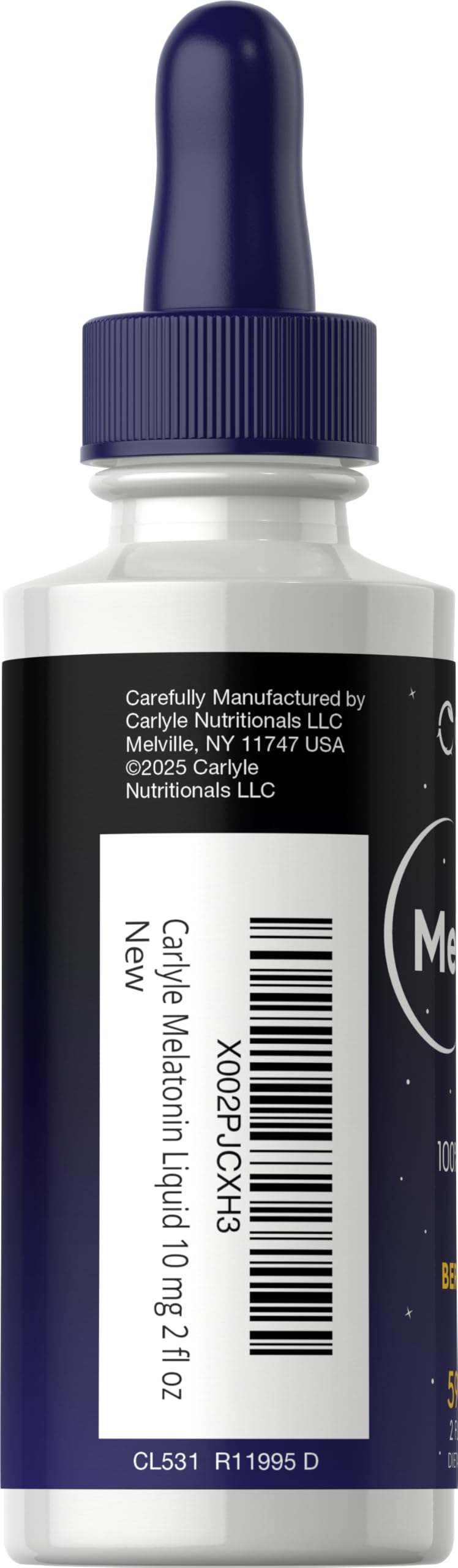 Etiqueta sin gluten de Carlyle Melatonina.