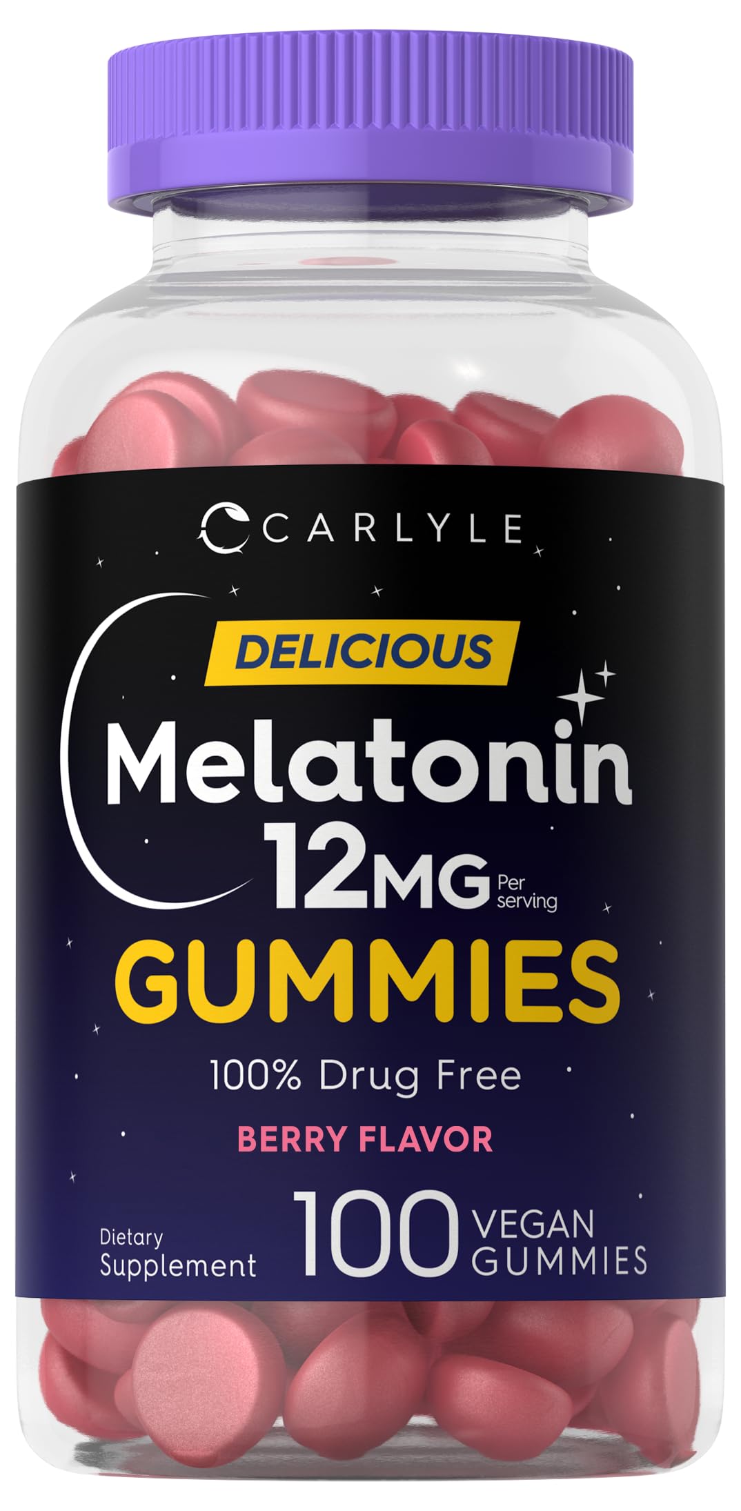 Empaque de Carlyle Melatonina 12 mg para dormir mejor