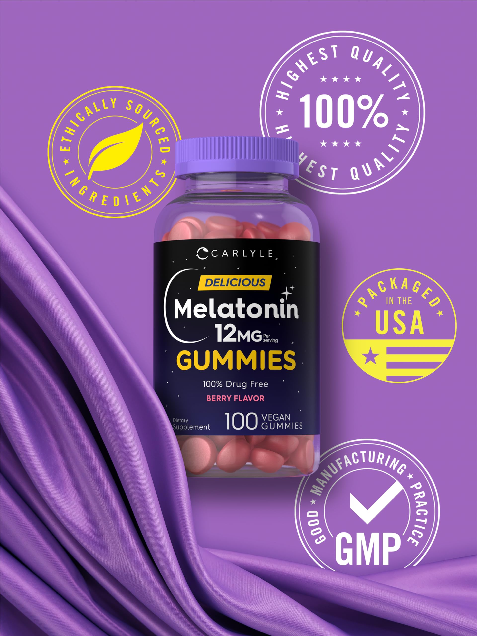 Versión vegana Carlyle Melatonina, libre de productos animales