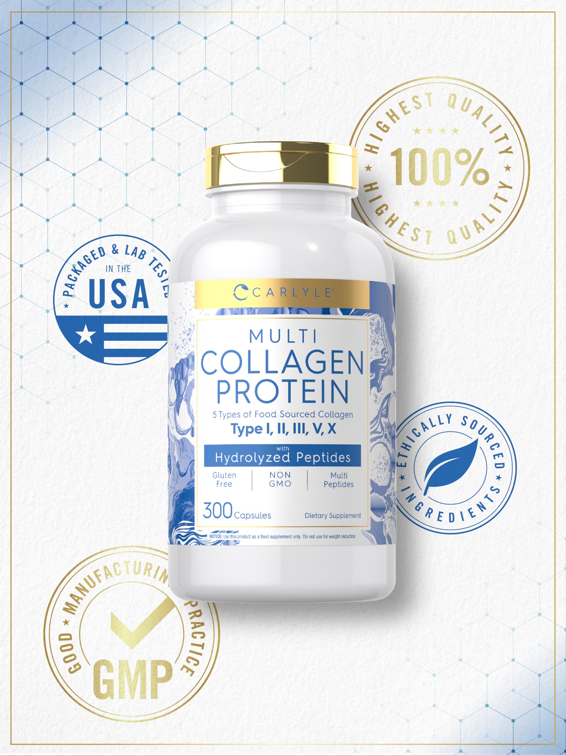 Carlyle Multi Colágeno Cápsulas 2000mg, sistema de empaque, protección durante el transporte.