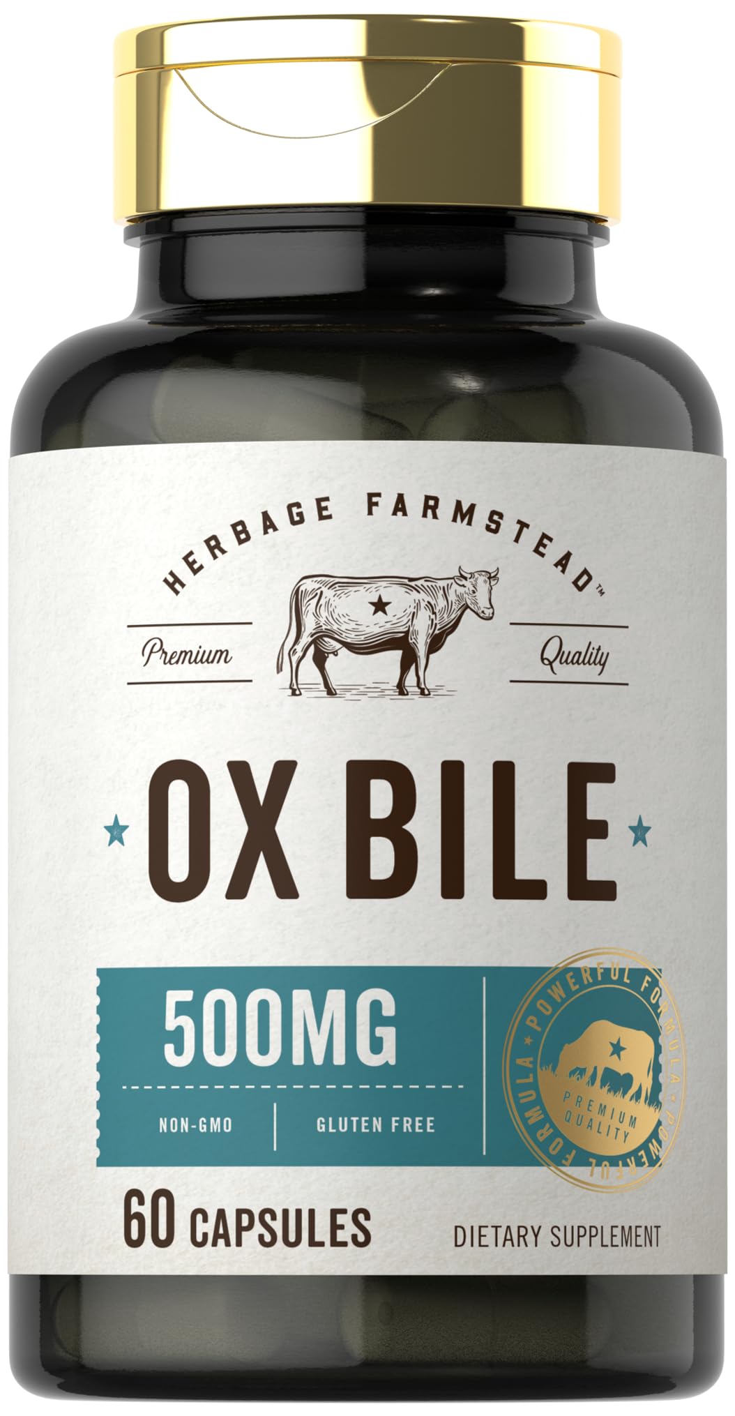Carlyle Ox Bile cápsulas-500mg, apoyo digestivo diario