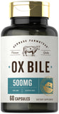 Carlyle Ox Bile cápsulas-500mg, apoyo digestivo diario