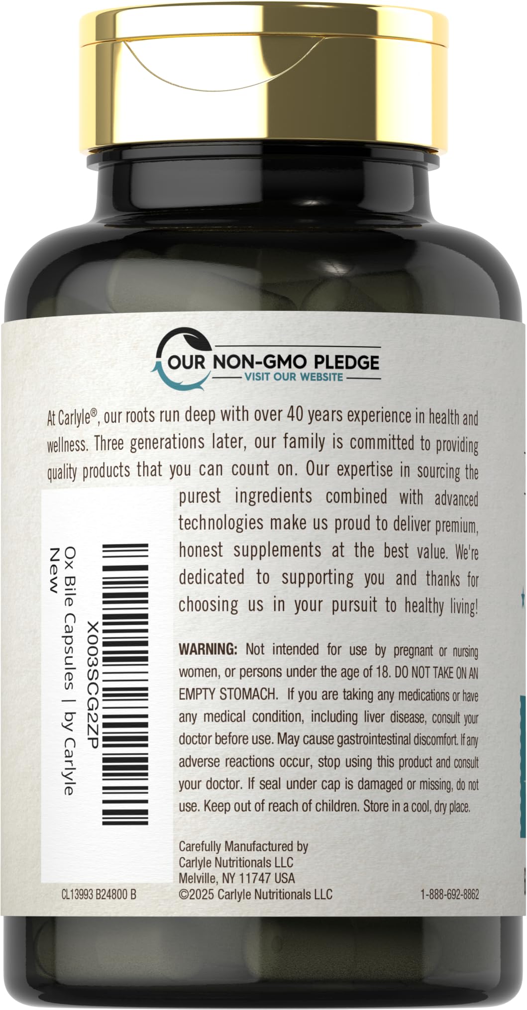 Carlyle Ox Bile dosis-rapida, facilita digestión tras comidas copiosas