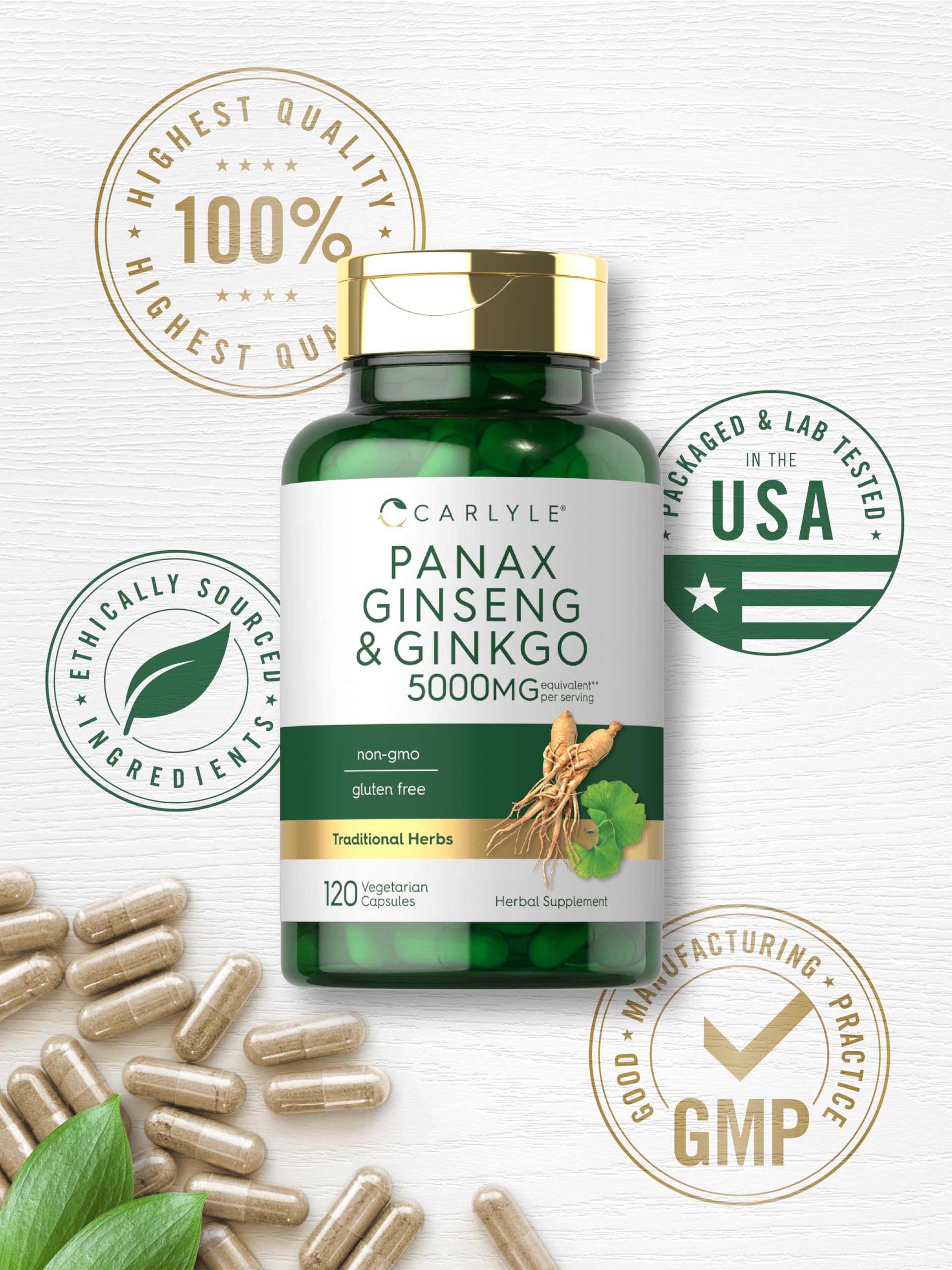 Carlyle Panax Ginseng & Ginkgo, ingredientes clave y dos botánicos de calidad