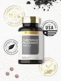 Carlyle Ultra Picolinato de Cromo 1000mcg, apto para dietas libres de gluten