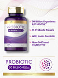 Imagen de prebióticos visibles en la fórmula Carlyle Probiotics.
