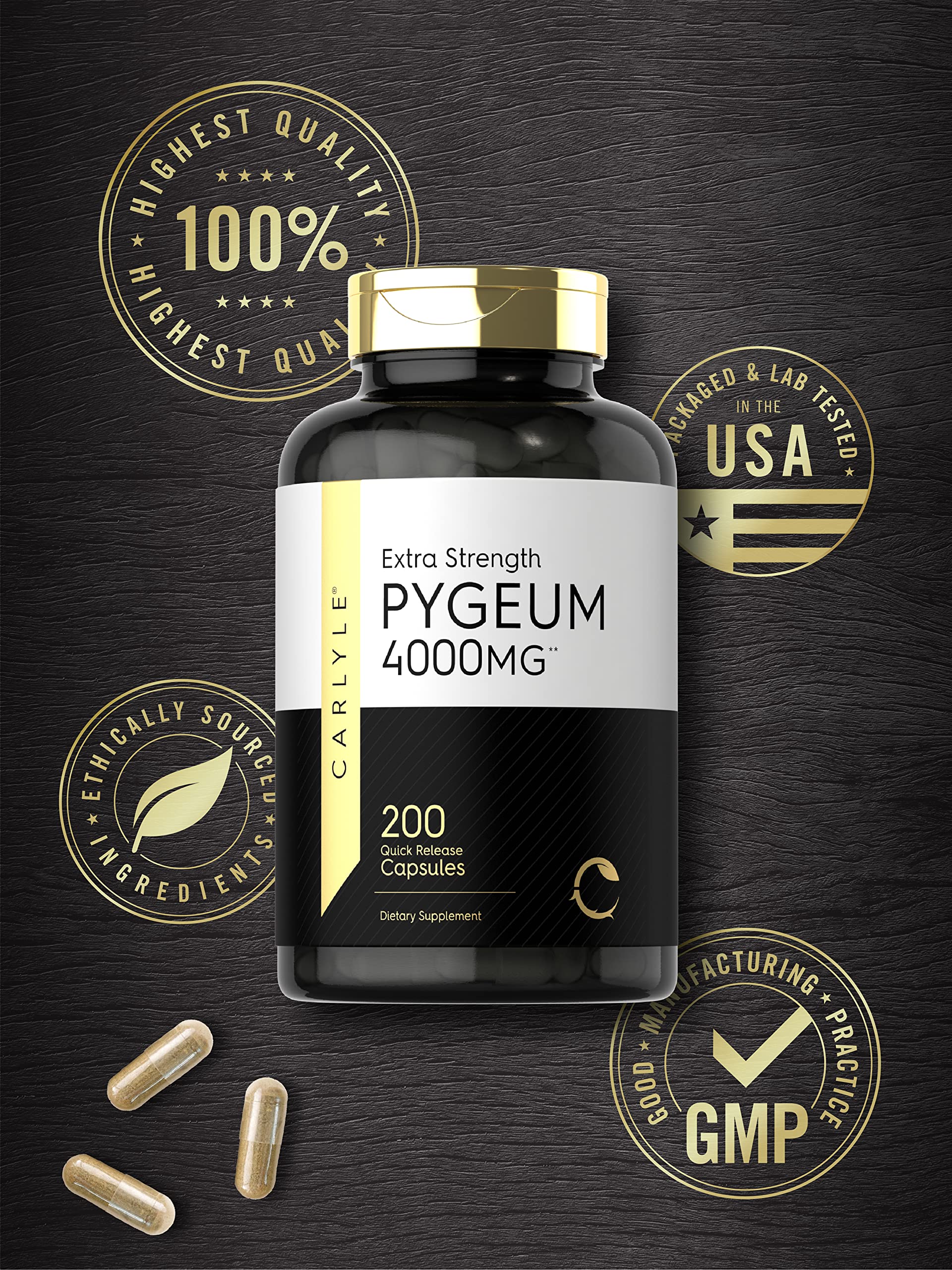Laboratorio Carlyle: Pygeum Africanum corteza con certificación de calidad.