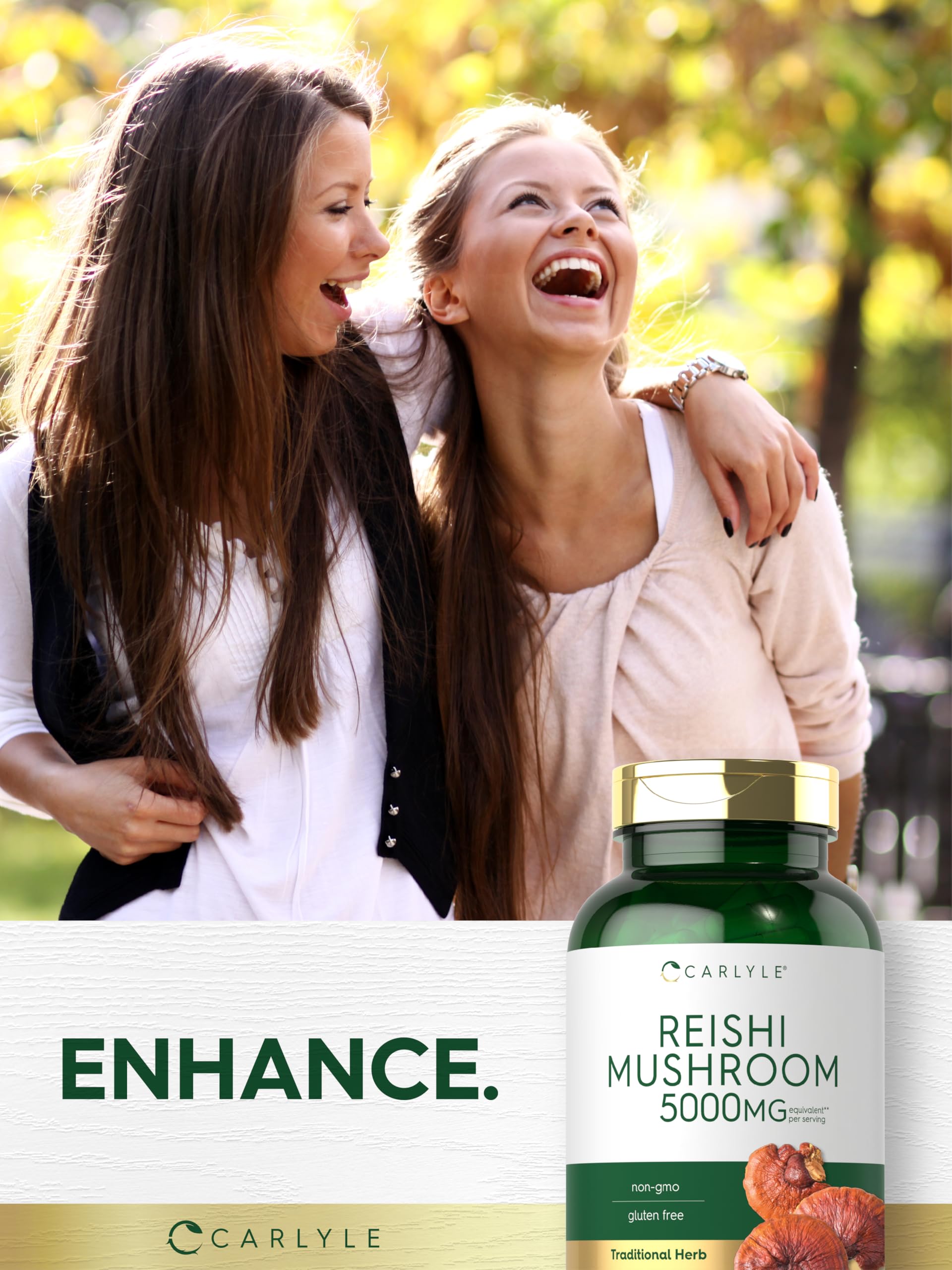 Carlyle Reishi set de ingredientes: componentes naturales para apoyo general.