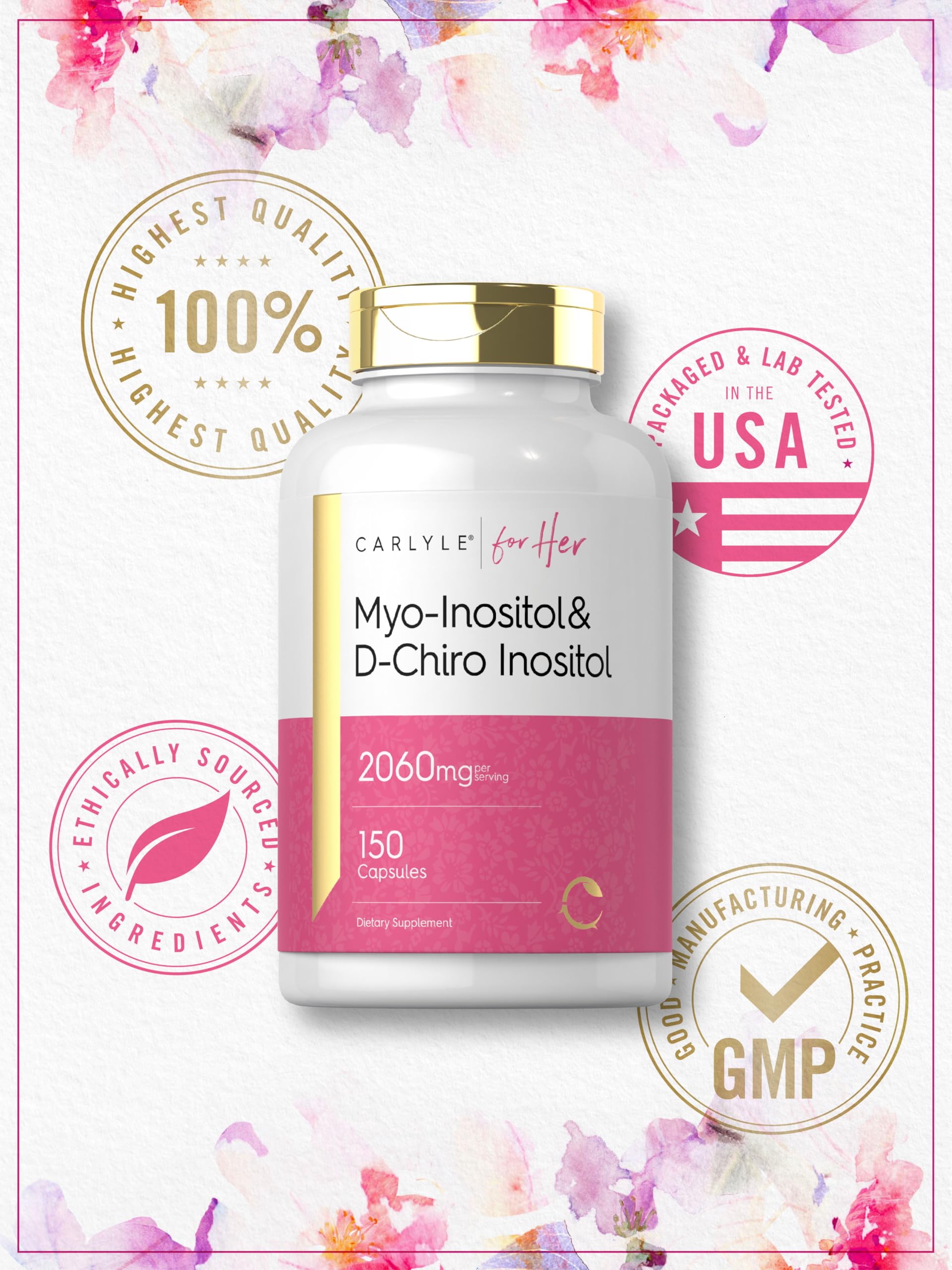 Sello de calidad del laboratorio Carlyle inspira confianza en la compra.