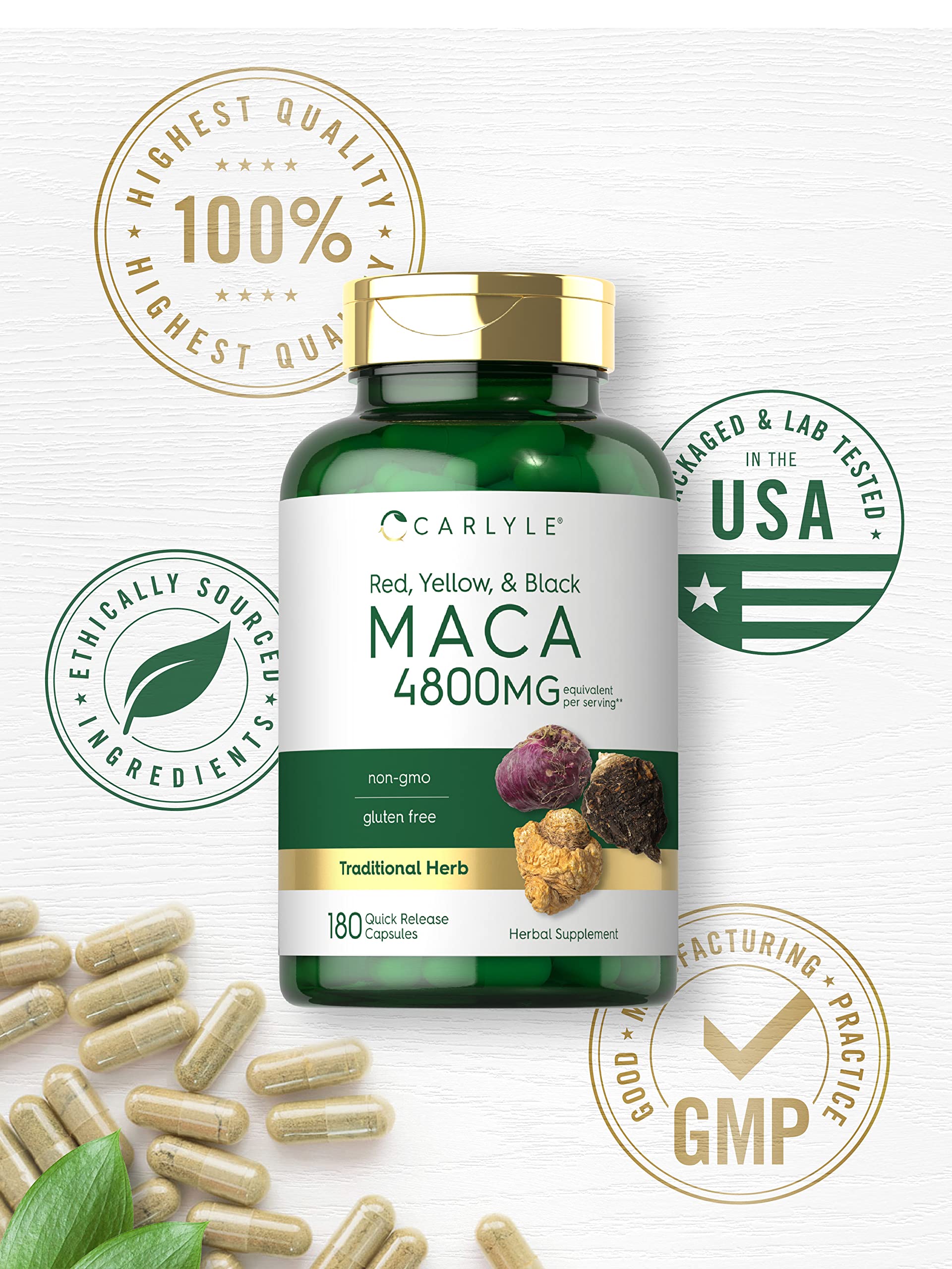 Producto Carlyle sin gluten ni OGM, opción segura para dietas específicas.