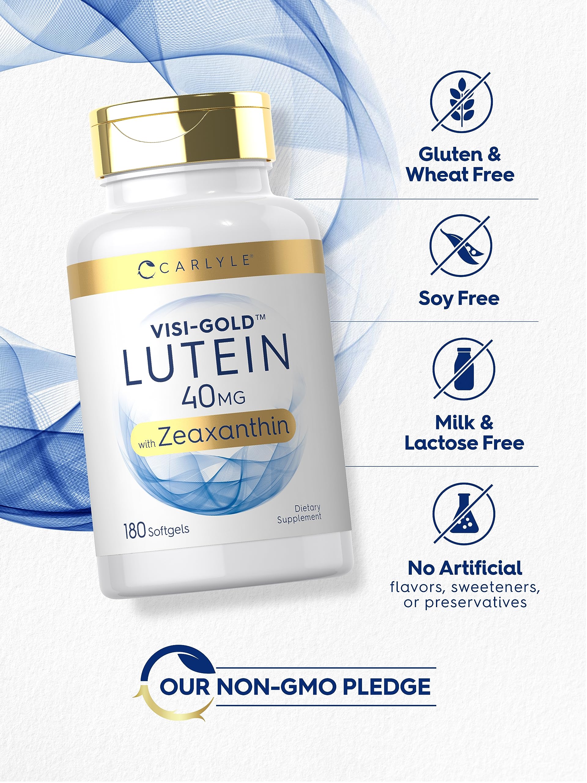 Etiqueta libre de gluten y OGM, Carlyle para dietas específicas.