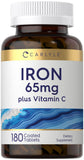 Carlyle Hierro 65 mg en tableta para uso diario y apoyo potencial de la ingesta de hierro