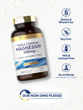 Carlyle Triple Magnesium Complex, porción de 400 mg destacada
