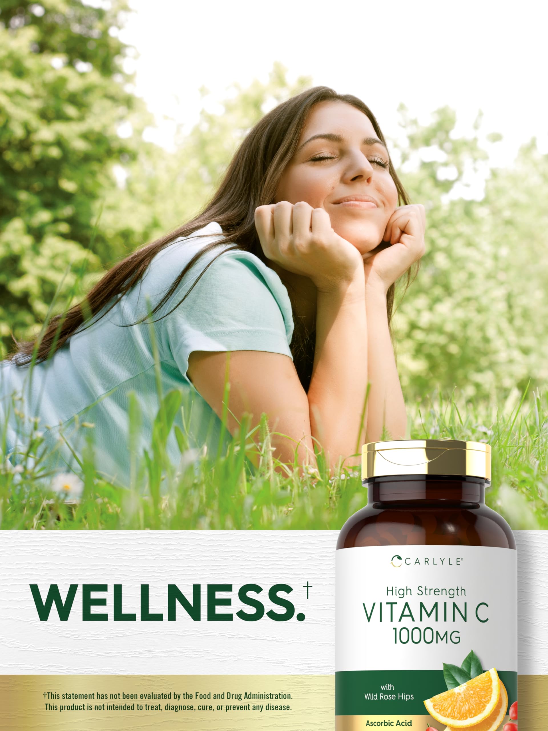 Fórmula vegetariana apta para dietas sin carne con Carlyle Vitamina C.