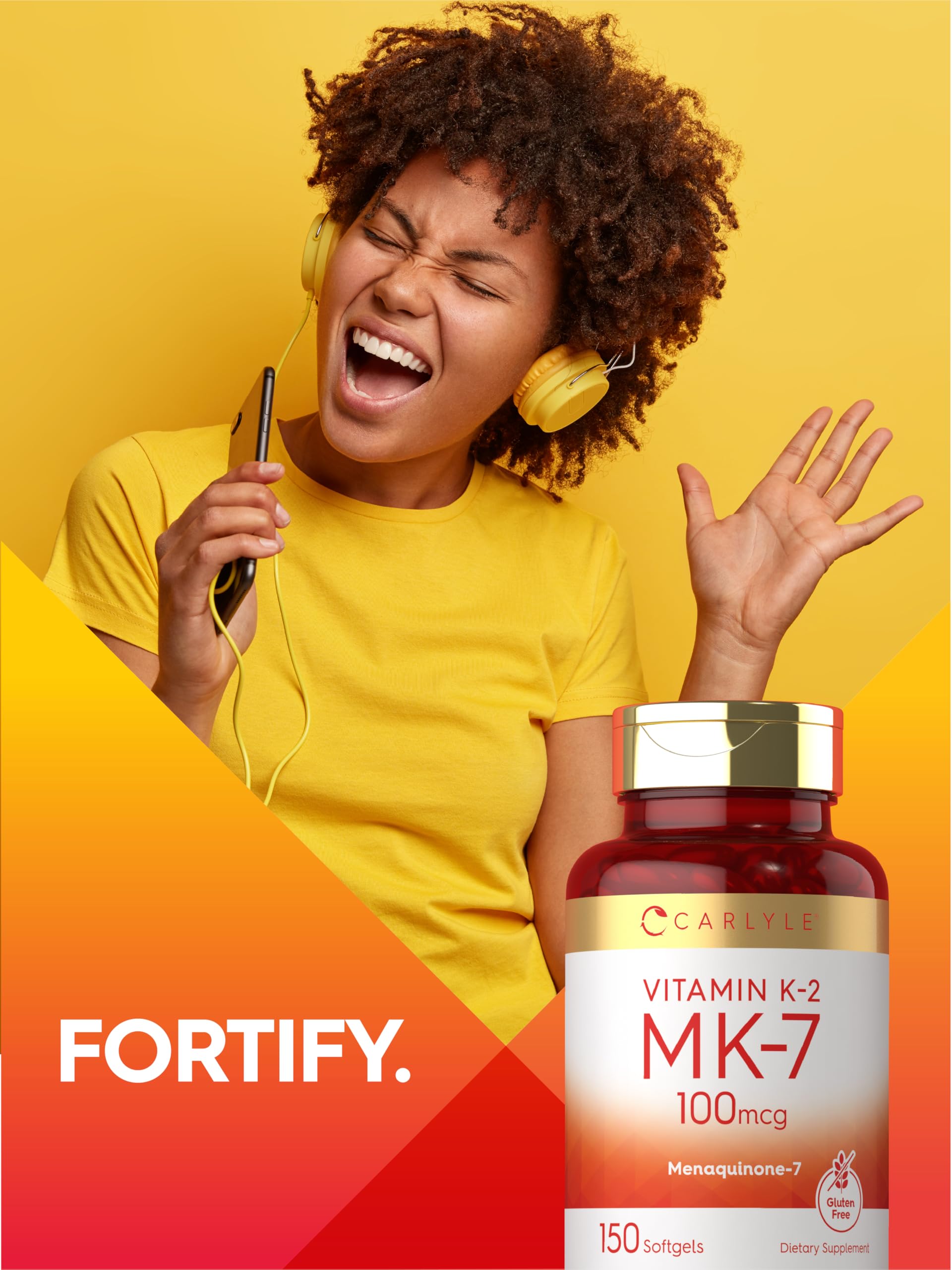 Carlyle Vitamina K2 MK7: presencia en estante para autocuidado cotidiano