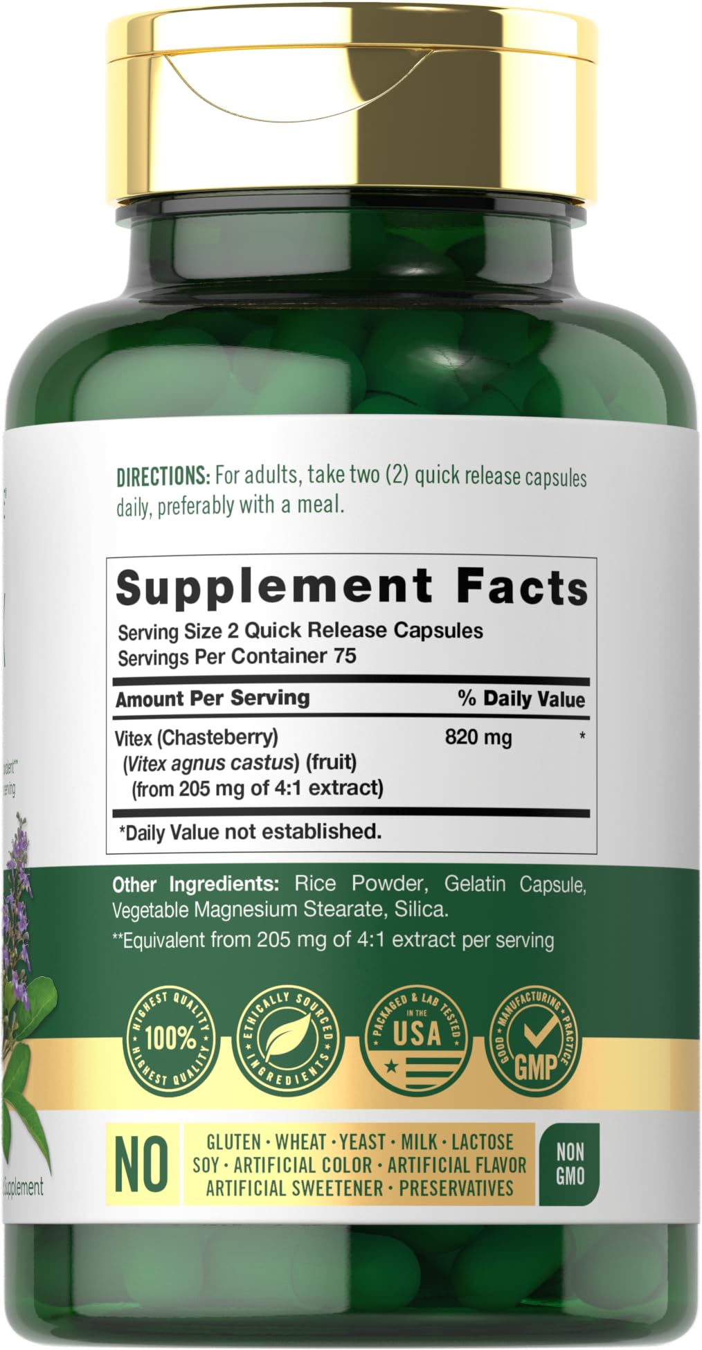 Carlyle Vitex: cápsulas fáciles de tragar para la rutina diaria
