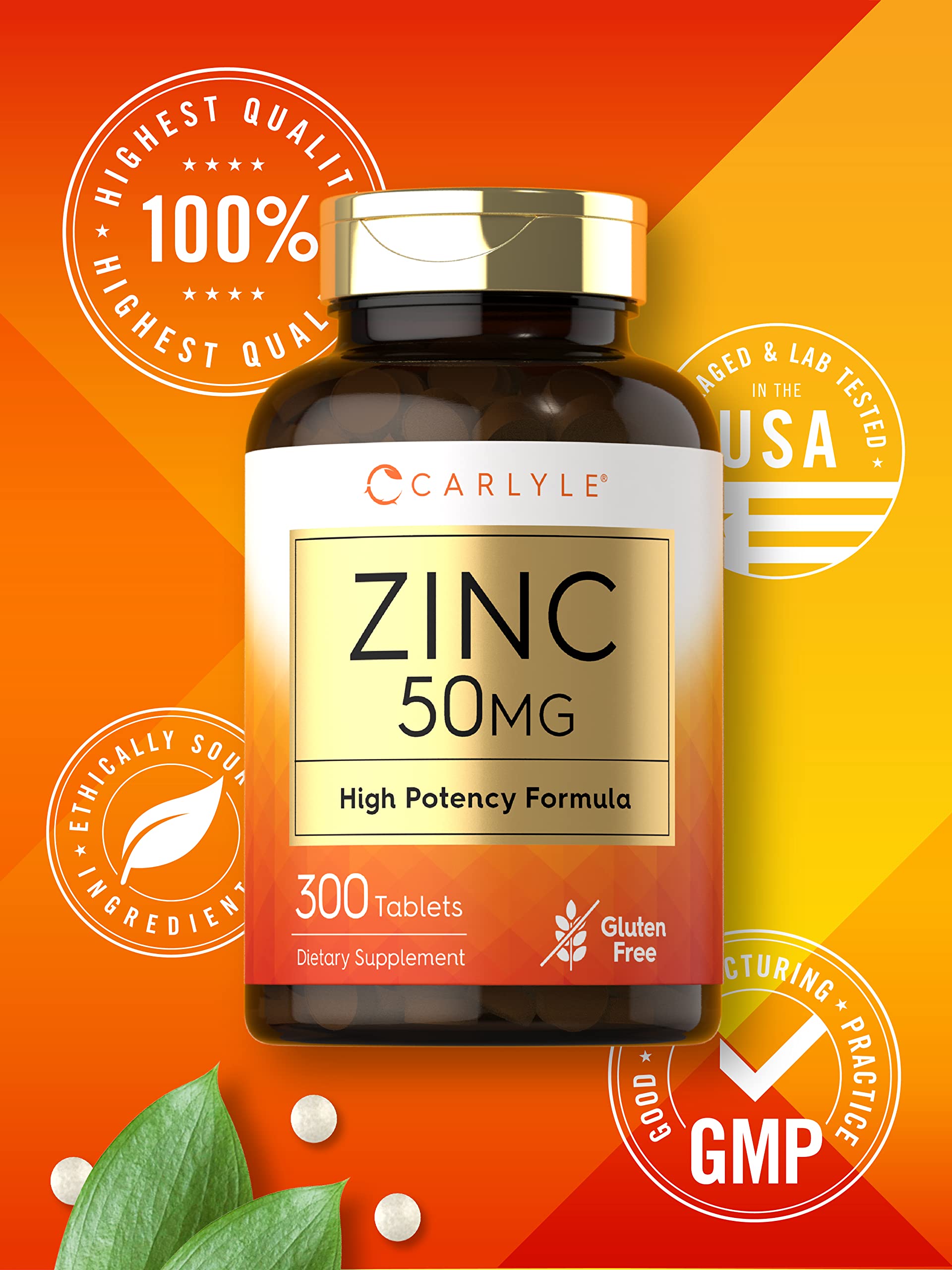 Carlyle Zinc 50 mg: dosis diaria sencilla para tu rutina.