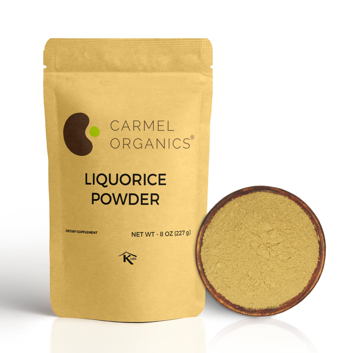 Carmel Organics polvo de regaliz en frasco: sabor dulce y terroso ideal para hornear