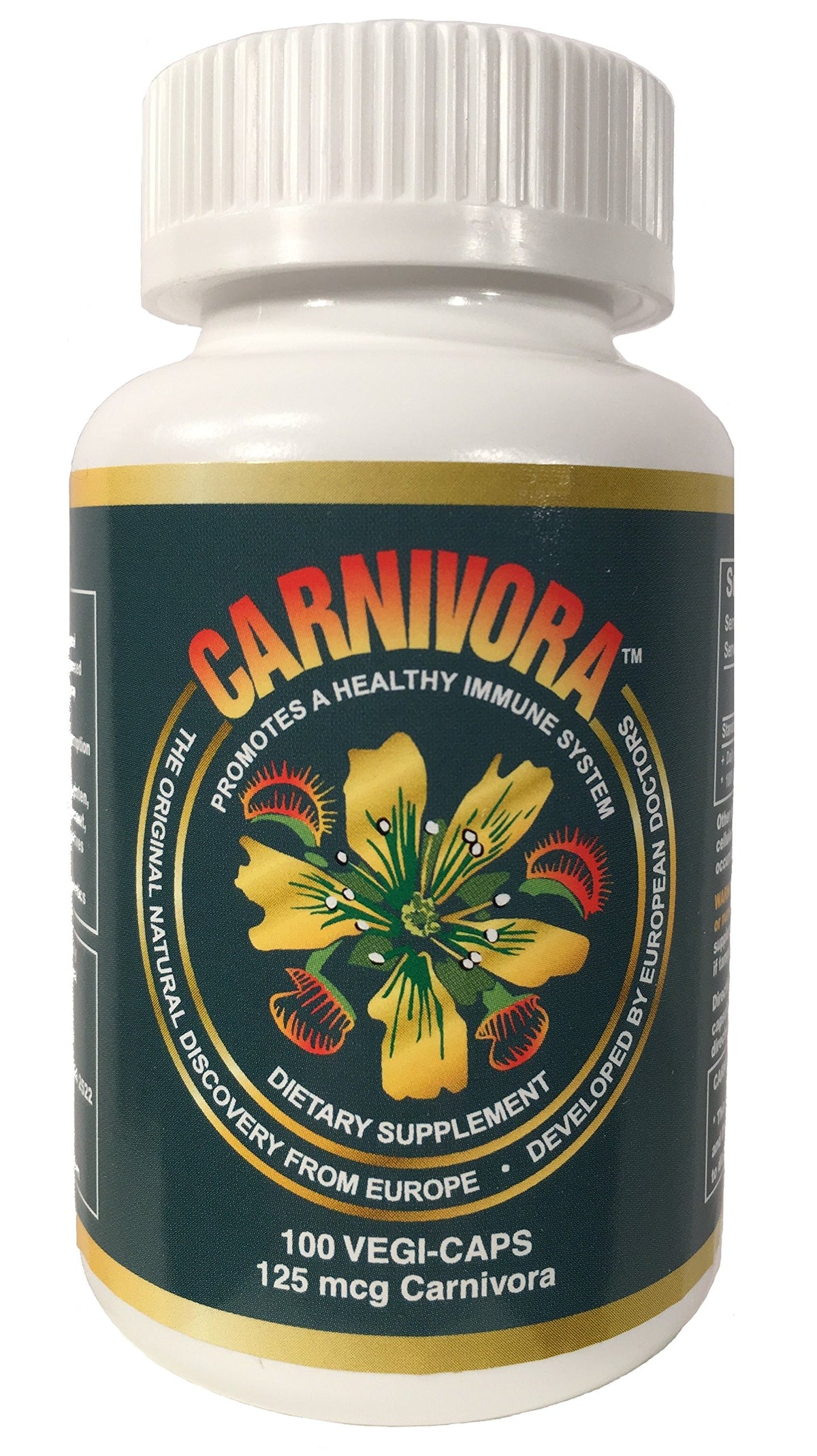 Carnivora Vegicaps: botella frontal para rutina diaria enérgica.