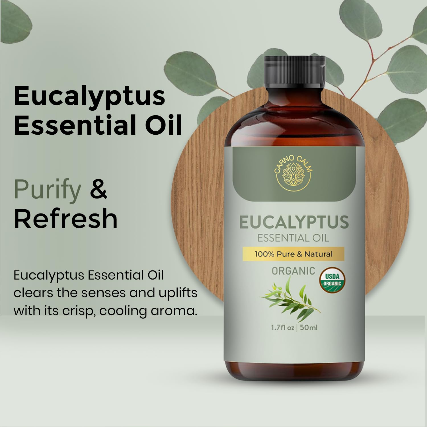 Cuidados del cuero cabelludo con aceite de eucalipto Carno Calm