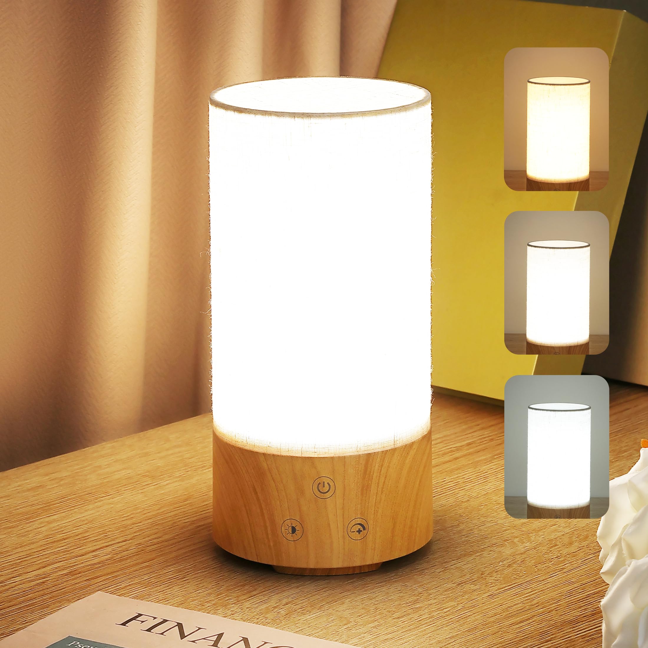 Caromolly lámpara de terapia con 10.000 lux iluminando cada mañana para energía suave.