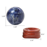 Casaper base de jaspe rojo para sostener la bola con estabilidad y diseño