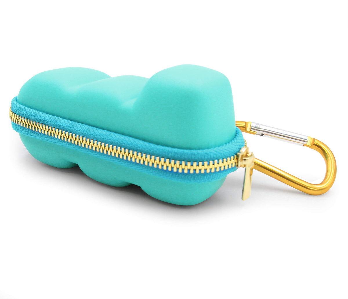 Casematix estuche inhalador azul turquesa compacto para viaje y uso diario