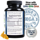 Etiqueta de vainilla suave en Omega3 de Catalina Naturals, sabor agradable.