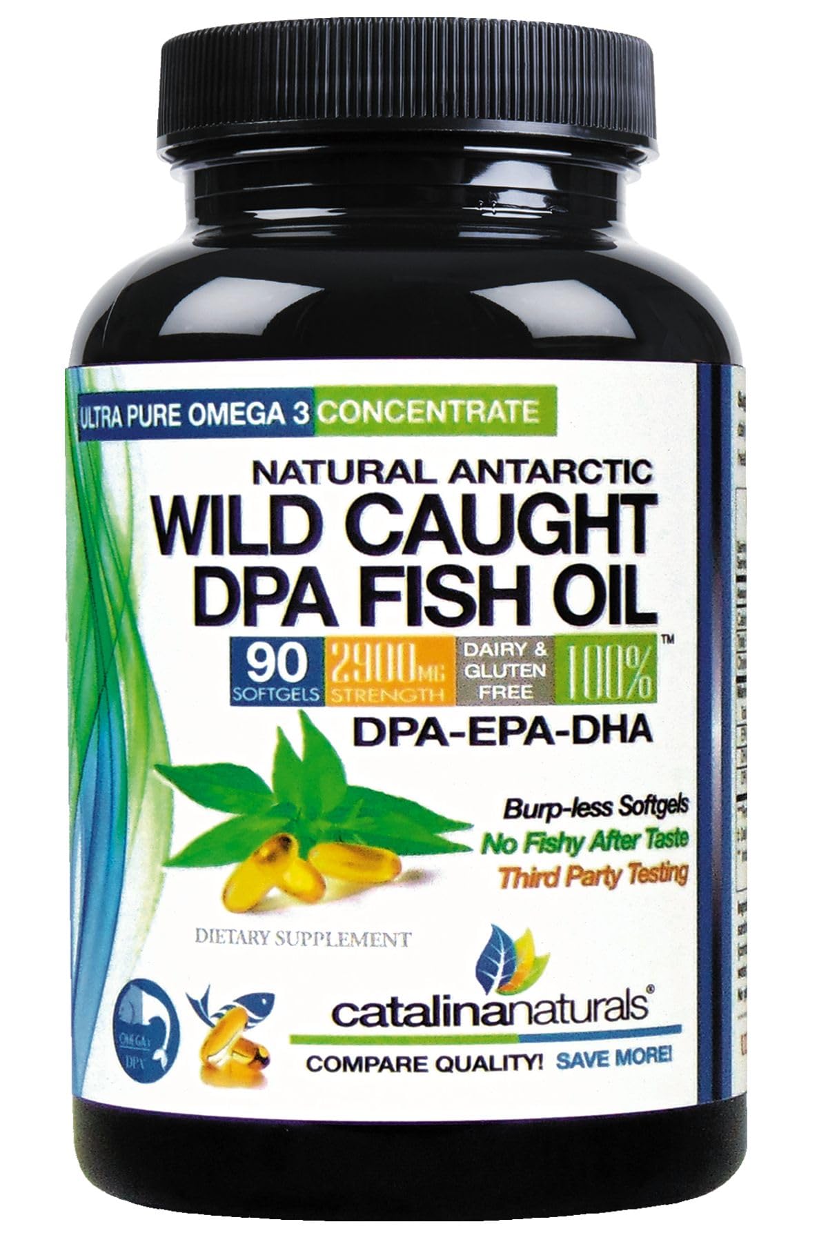 Estante con Catalina Naturals Omega3, opción conveniente para diario.