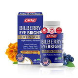 CATALO Bilberry Eyebright Gold botella, posible apoyo para claridad visual diaria.
