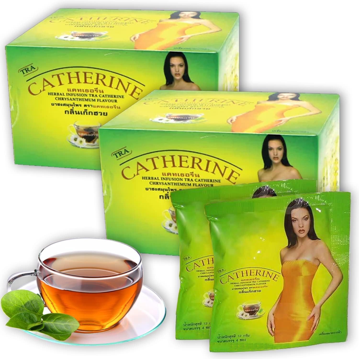 Catherine Chrysanthemum Detox Tea: enfoque en ingredientes para infusión aromática.
