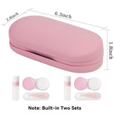 Estuche dos en uno Cauyuan para gafas y lentes de contacto