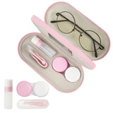 Cauyuan estuche gafas doble lado, protección segura para gafas durante viajes