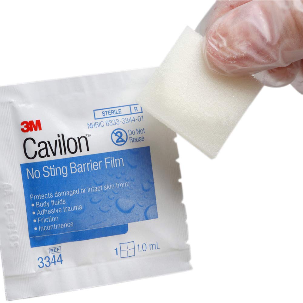 Cavilon No Sting Barrier Film, protección frente a fricción y humedad para piel mayor comodidad.
