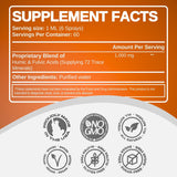 Etiqueta de CCL SUPPLEMENTS indica vegetariano, sin gluten y sin transgenicos.