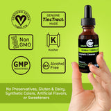 Cedar Bear Naturales, fórmula sin alcohol apta para dietas sensibles.