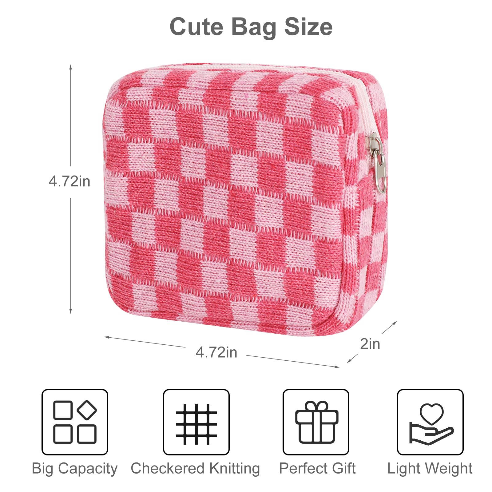 CekPo bolsa de tamaño compacto, cabe en bolso y guarda 8-12 compresas.