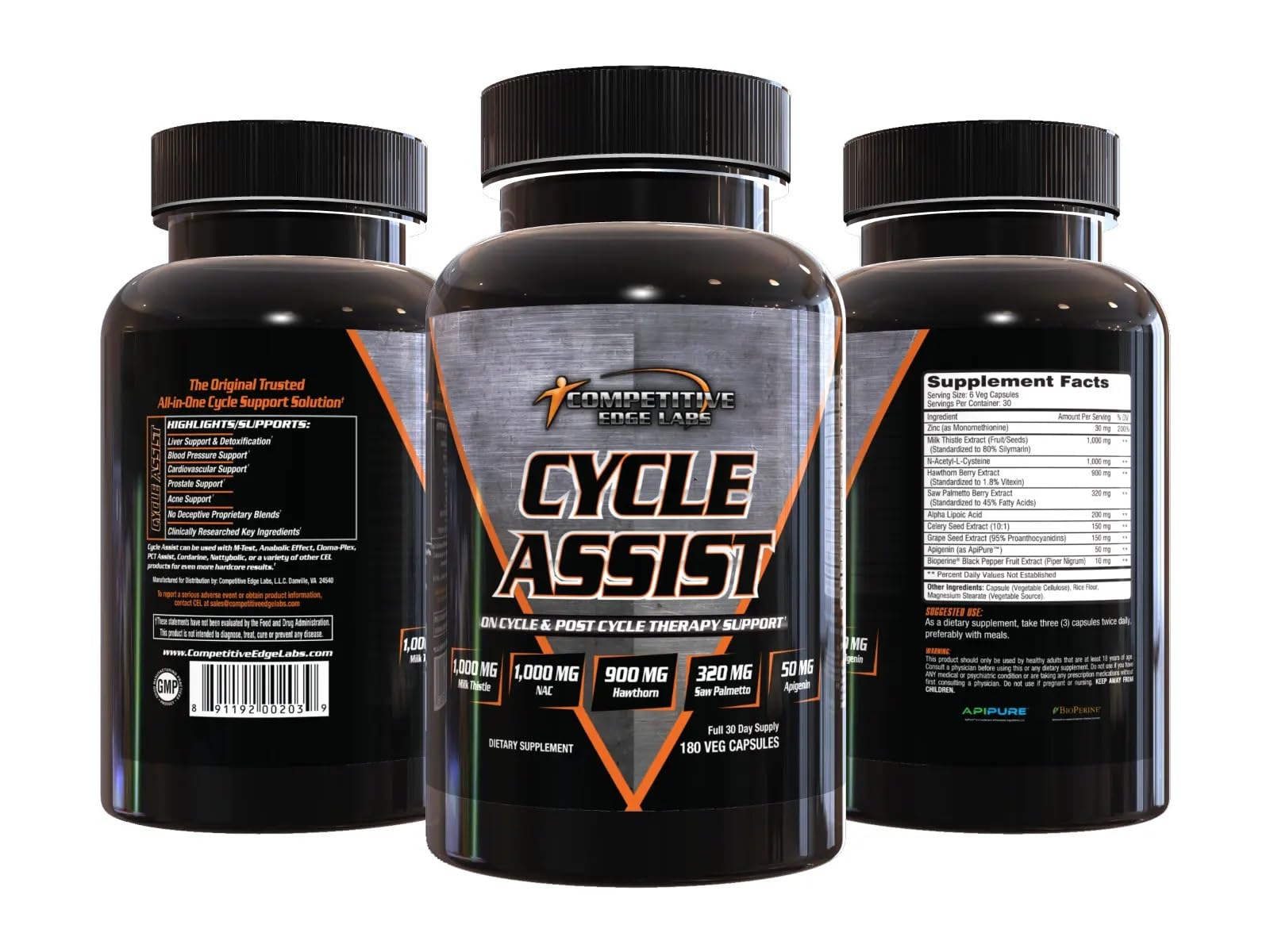 Cycle Assist de Competitive Edge Labs, salud cardiovascular y colesterol equilibrado en cápsulas.