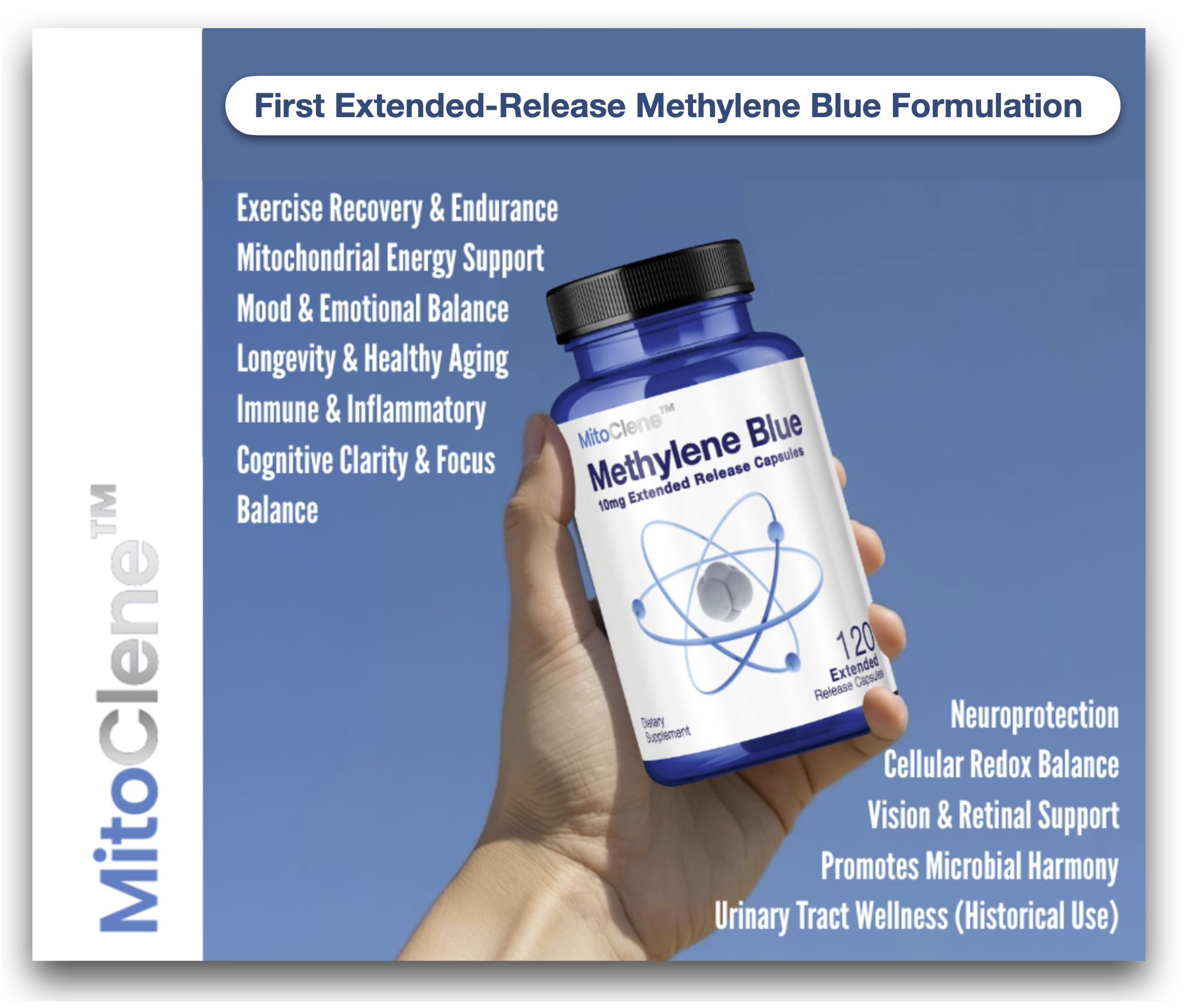 CELCLENE MitoClene: detalle de etiqueta con indicaciones y composición