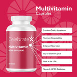 Celebrate Bariatric Multivitamin: etiqueta detallada con información de nutrientes.