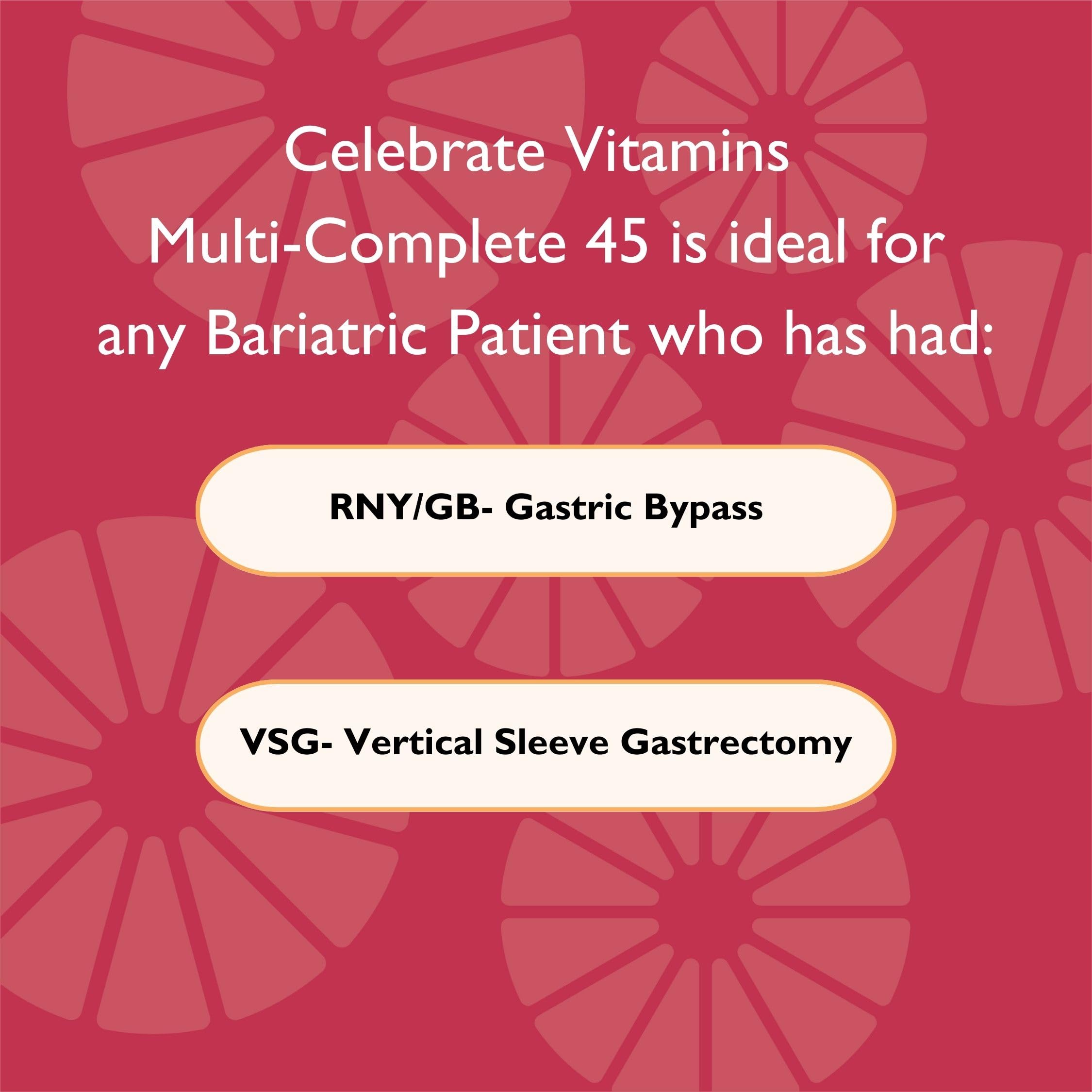 Celebrate multivitamínicos 45 mg, fórmula con hierro para mantener niveles esenciales.