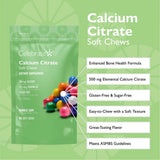Celebrate Vitamins calcio citrato soft chews sabor chicle burbuja: delicioso uso diario.