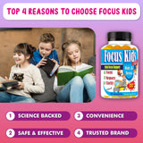Celebrity LifeStyle Focus Kids Gummies, dosis diaria sencilla para estudio