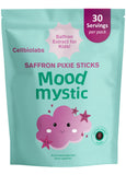 Cellbiolabs Saffron para Niños, palo de fruta, apoyo a una rutina diaria equilibrada.