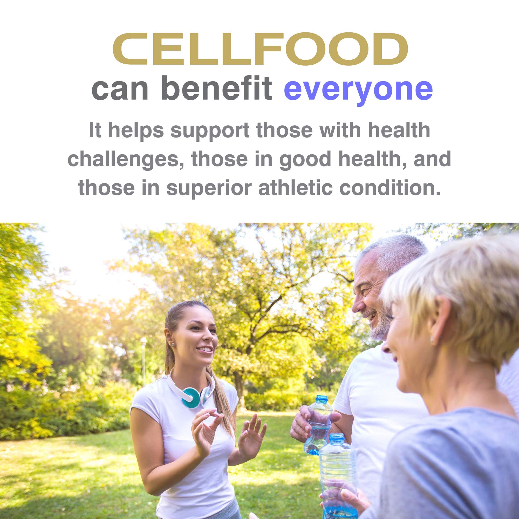 Cellfood certificado sin gluten y kosher para mayor confianza