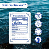 Celtic Sea Salt, cosecha sostenible, para un sabor puro y natural.