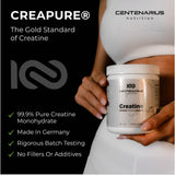 Centenarius Creatina Monohidrato, estilo de vida saludable diario con energía.