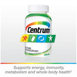 Centrum botella de 200 tabletas para consumo diario.
